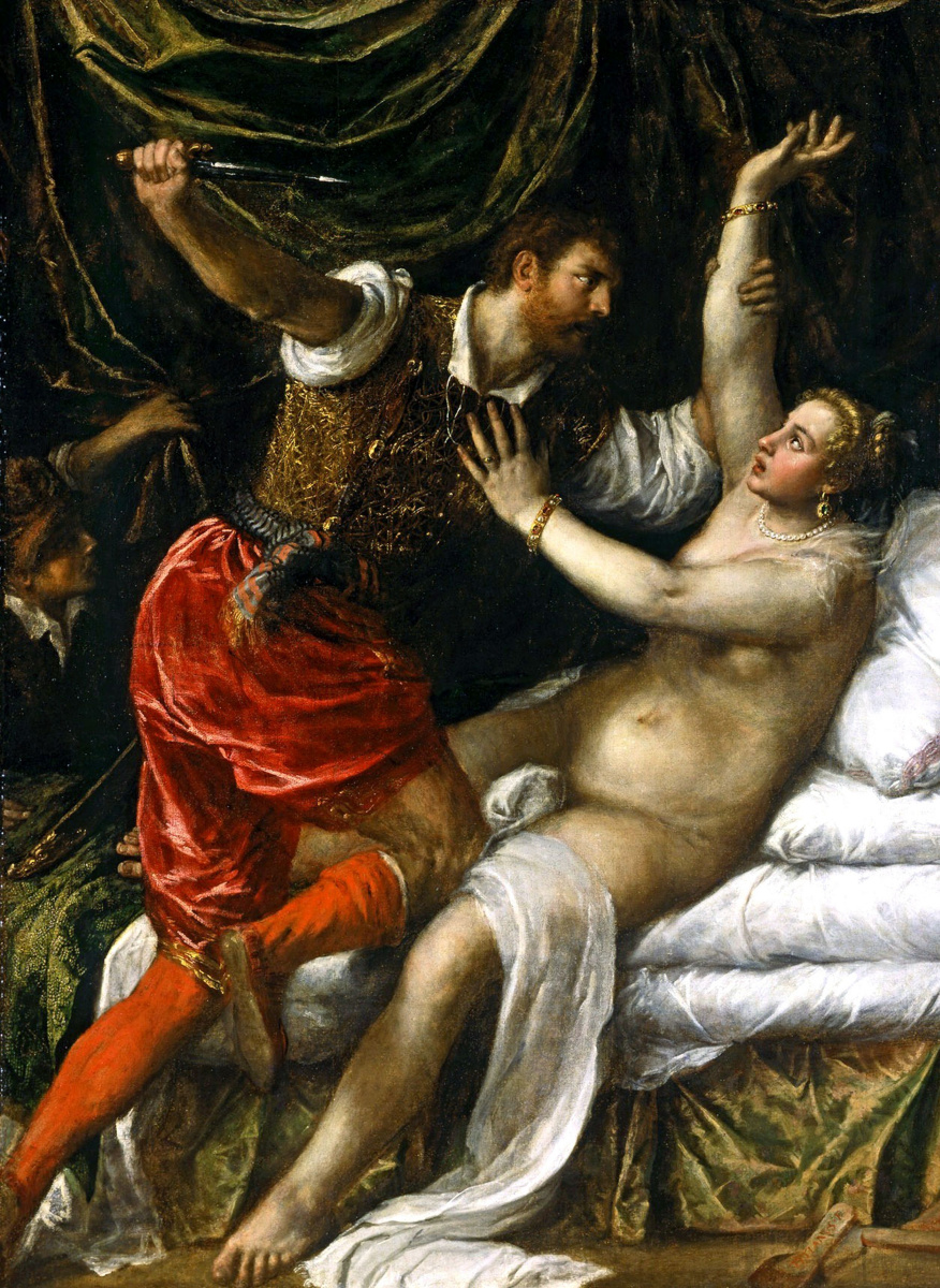 Titian Vecelli. Tarquinius and Lucretia