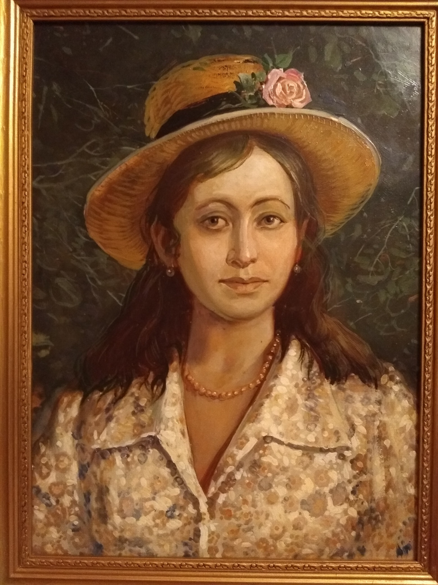 Alexander Grigorievich Serdyukov. "Ragazza con cappello"