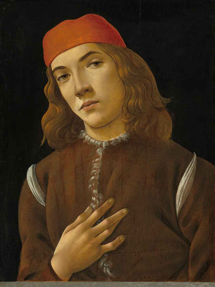 Sandro Botticelli. Portrait of a young man