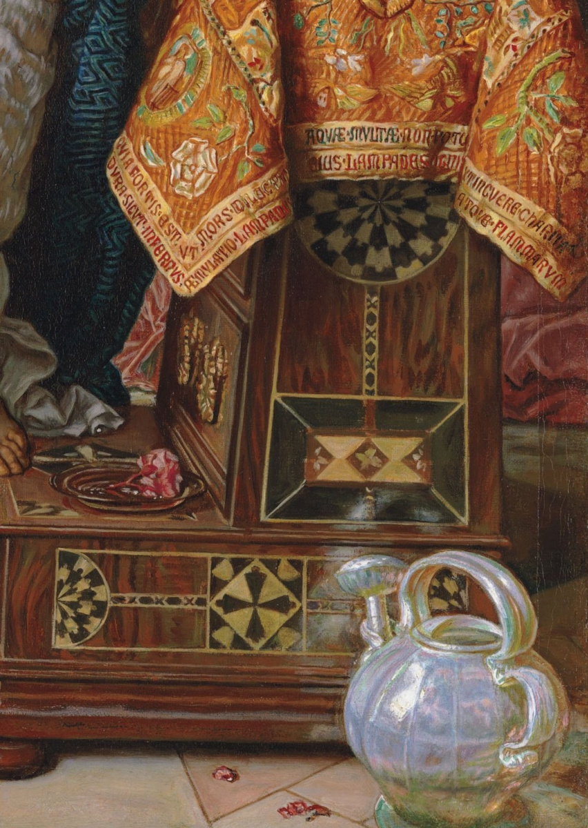 William Holman Hunt. Isabella e il vaso di basilico. Frammento II