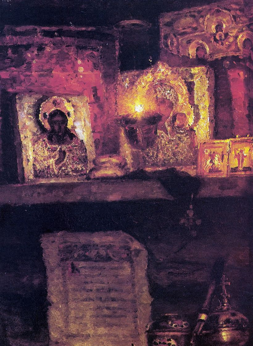 Vasily Ivanovich Surikov. Menshikov in Berezov. Fragment