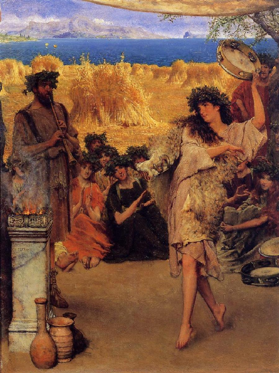 Lawrence Alma-Tadema. A Harvest Festival