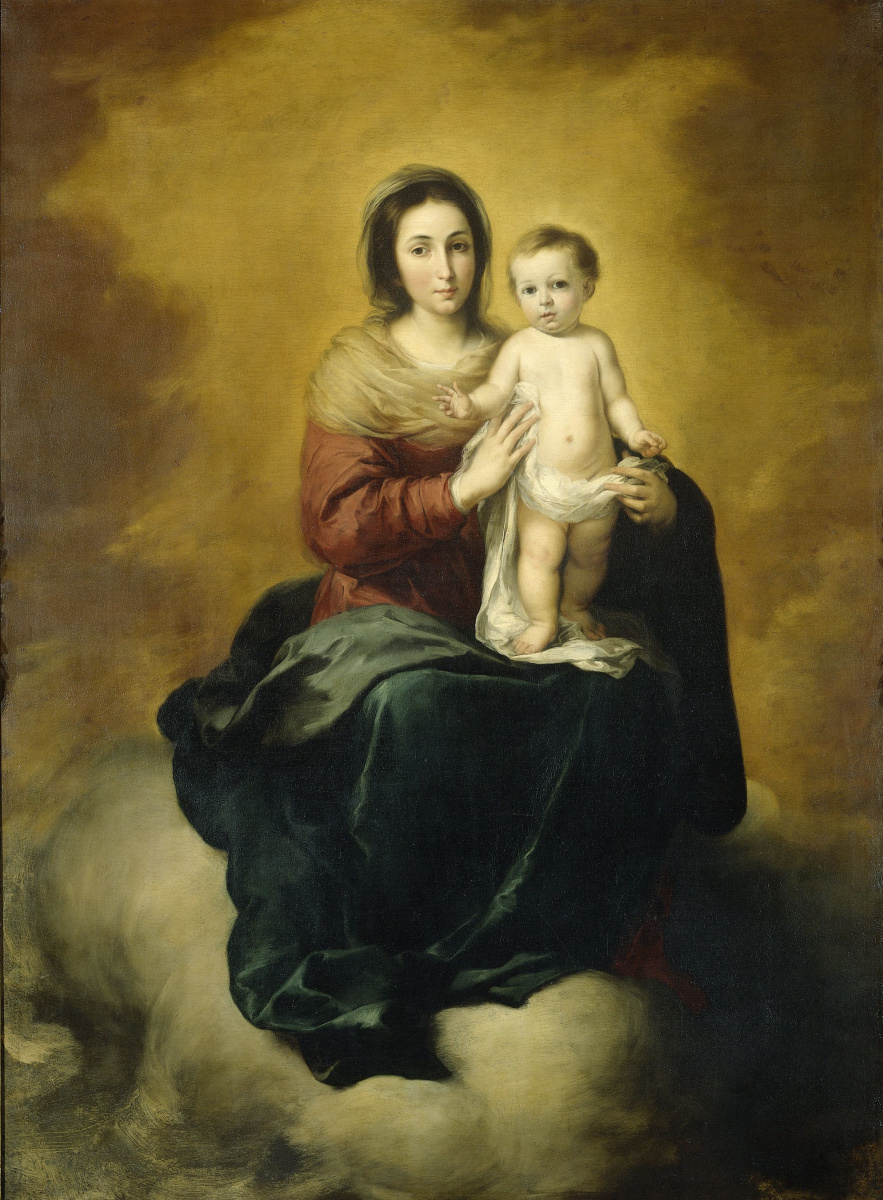 Bartolomé Esteban Murillo. Madonna in the clouds