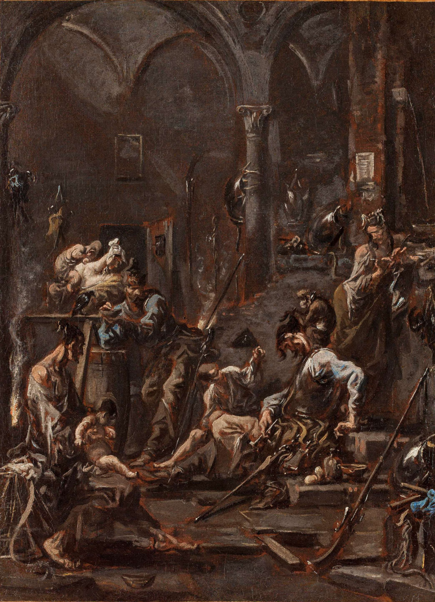 Alessandro Magnasco. Soldiers and beggars