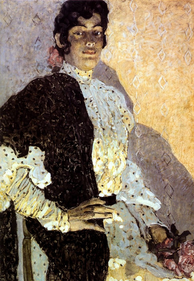 Alexander Yakovlevich Golovin. Spanish woman in a black shawl