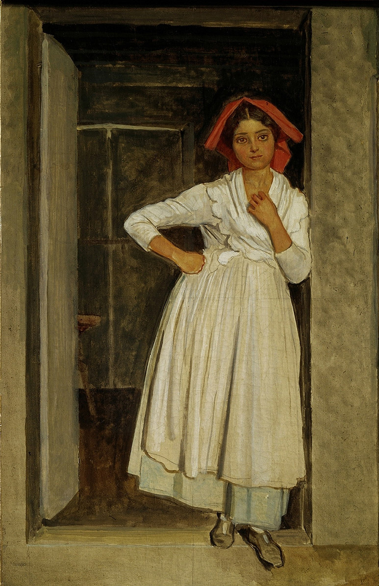 Alexander Andreevich Ivanov. Albano girl in the doorway. Early 1830s