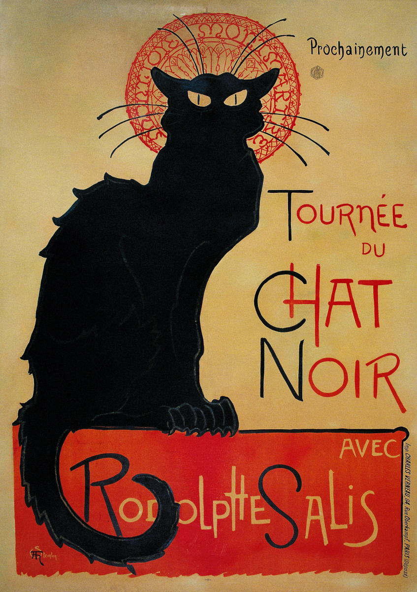 Теофиль-Александр Стейнлен. «Чёрный кот» (Le Chat Noir)
