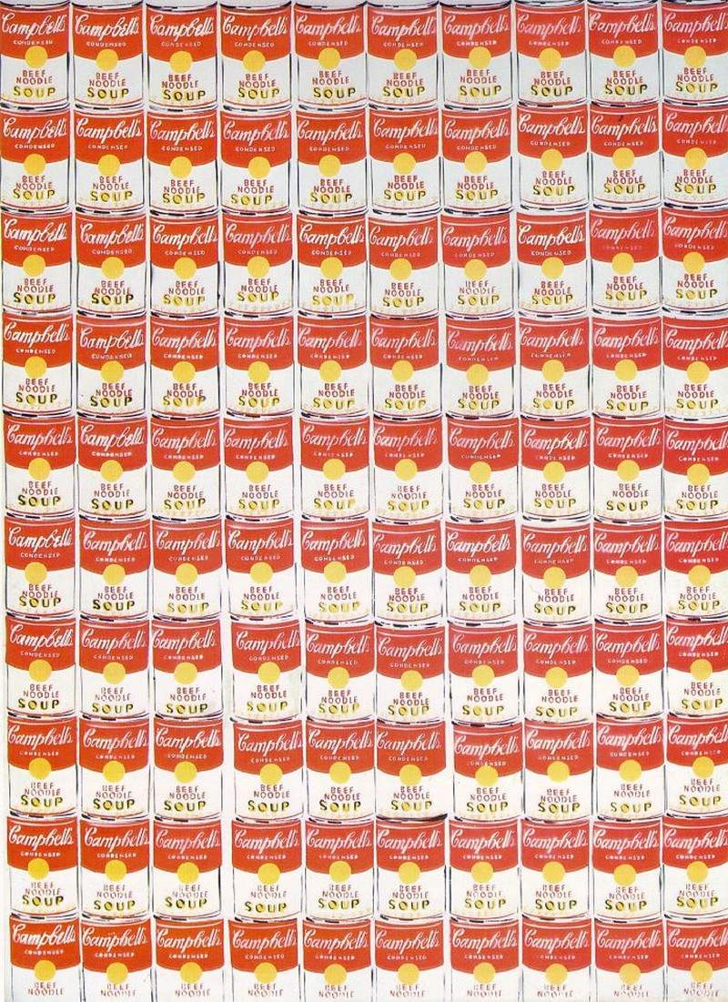 Andy Warhol. Cento lattine di zuppa Campbell