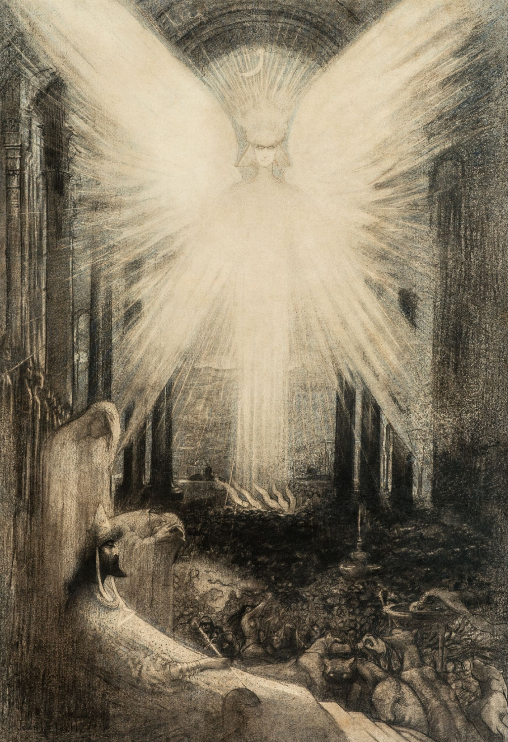 Buy digital version: Angel of Splendor or Allegory of Hell by Jean