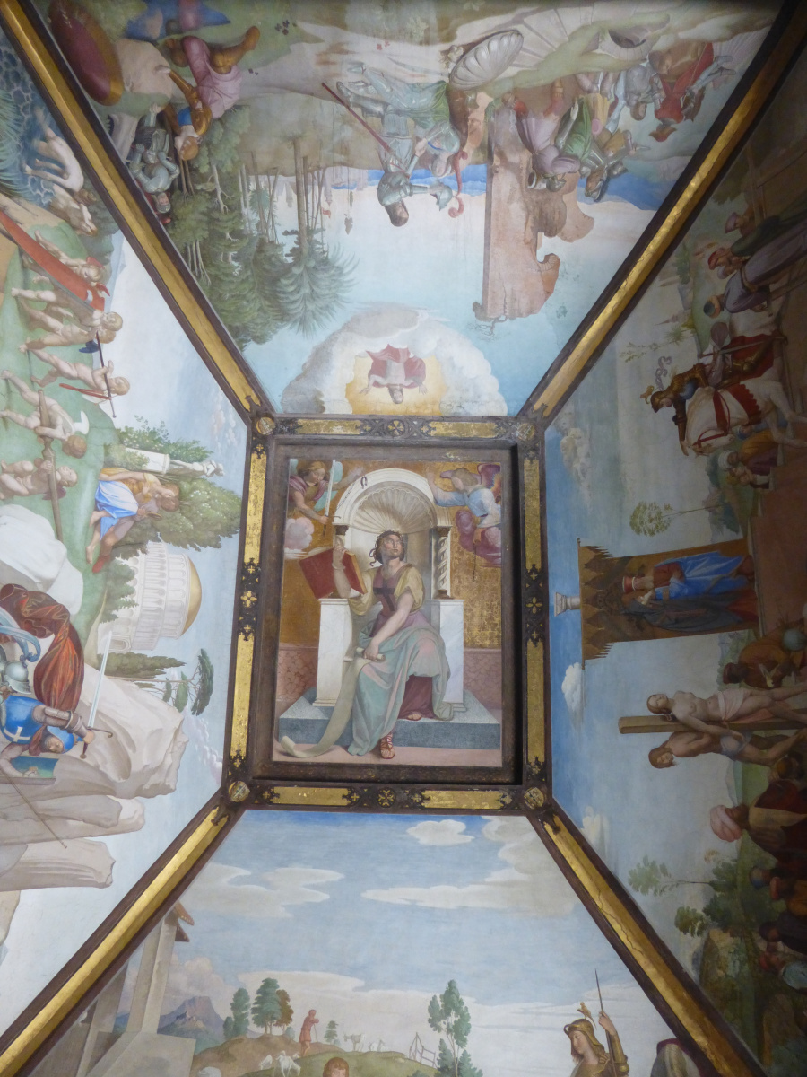 The frescoes of the villa Massimo, Tasso Hall: The Liberated Jerusalem. Tancred and Clorinda, Sophronia and Olindo, Herminia with the Shepherds, the Empire of Armida