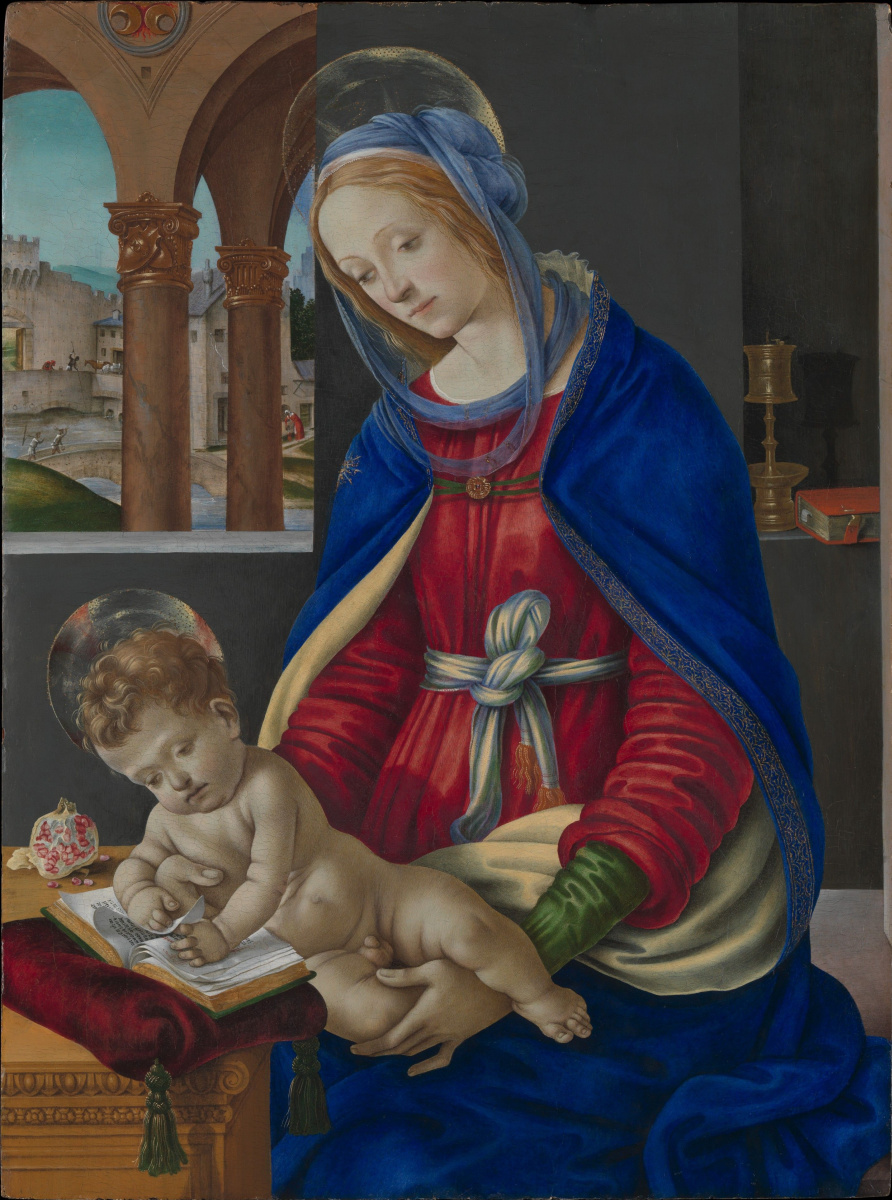 Filippino Lippi. The Madonna and child