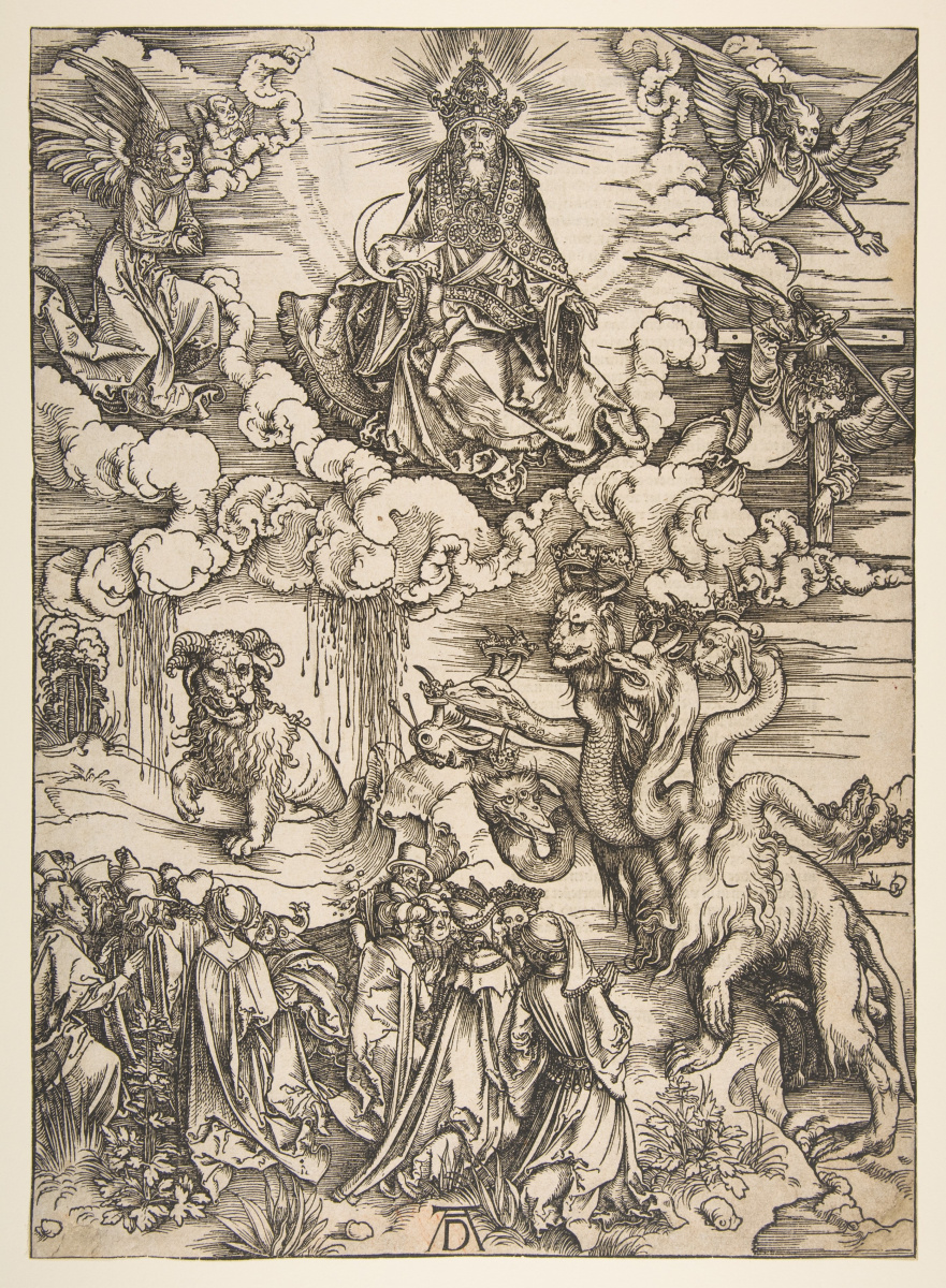 Albrecht Durer. The seven-headed dragon and the horned beast