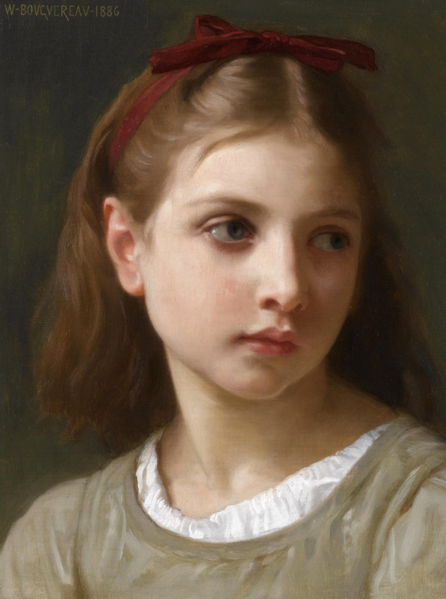 William-Adolphe Bouguereau. Portrait of a girl