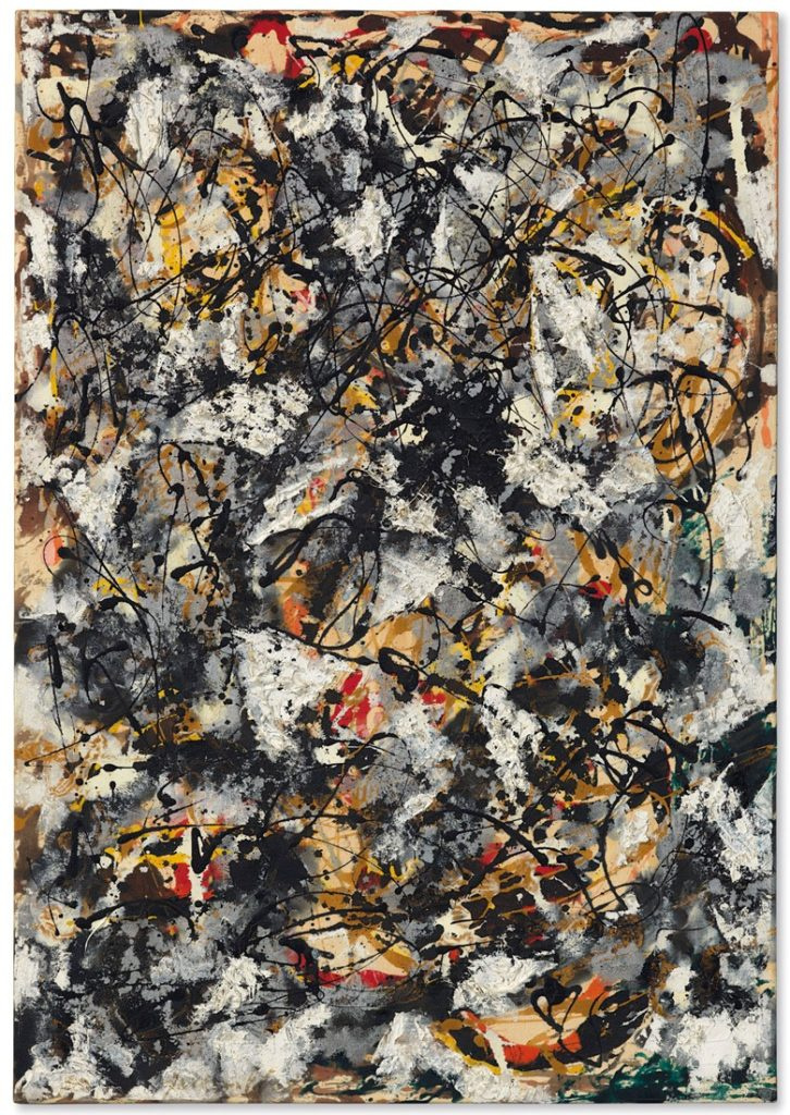 Jackson Pollock. Composition with Red Strokes