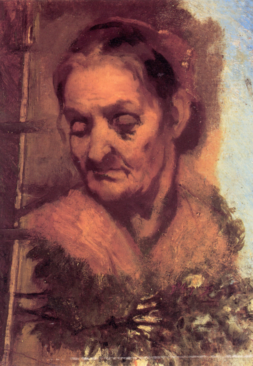 Жан Батист Карпо. Портрет старой женщины