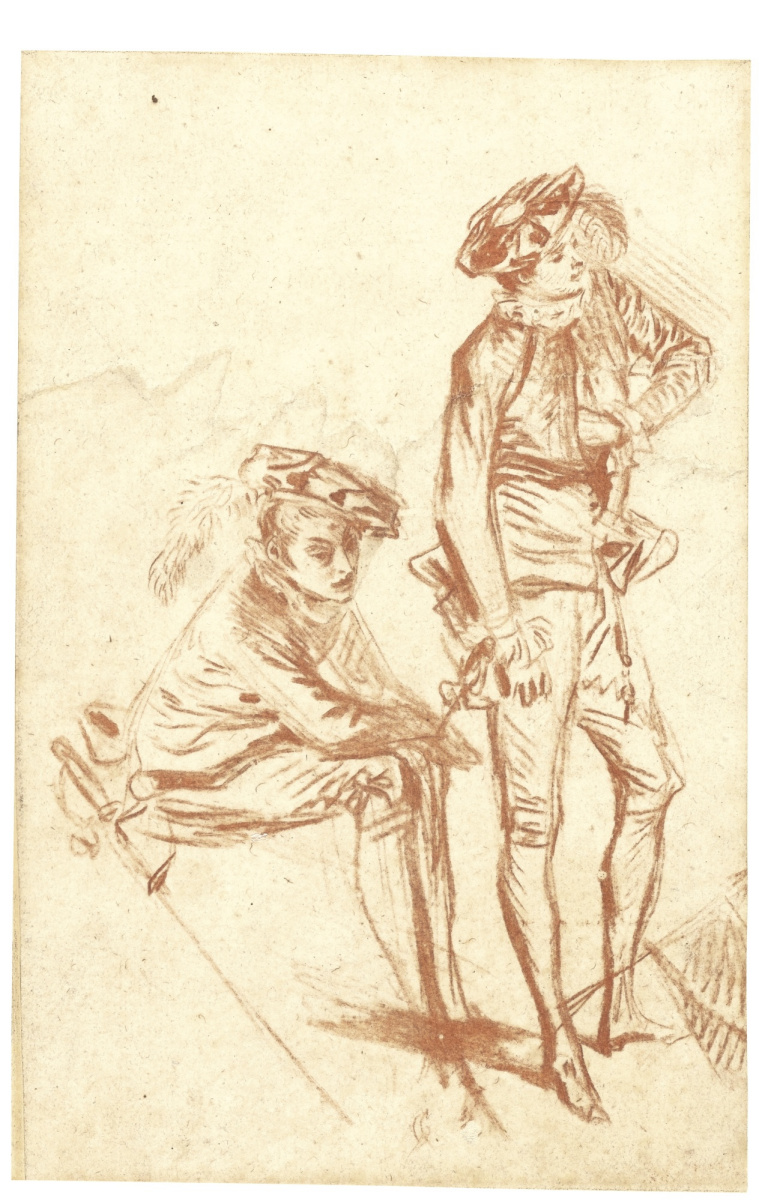 Antoine Watteau. TWO ACTORS