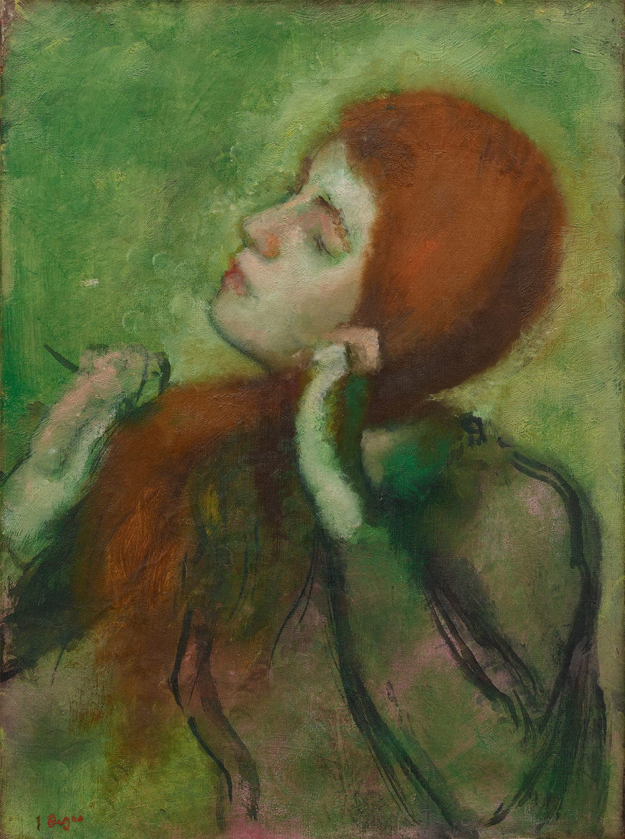 Edgar Degas. Woman combing hair