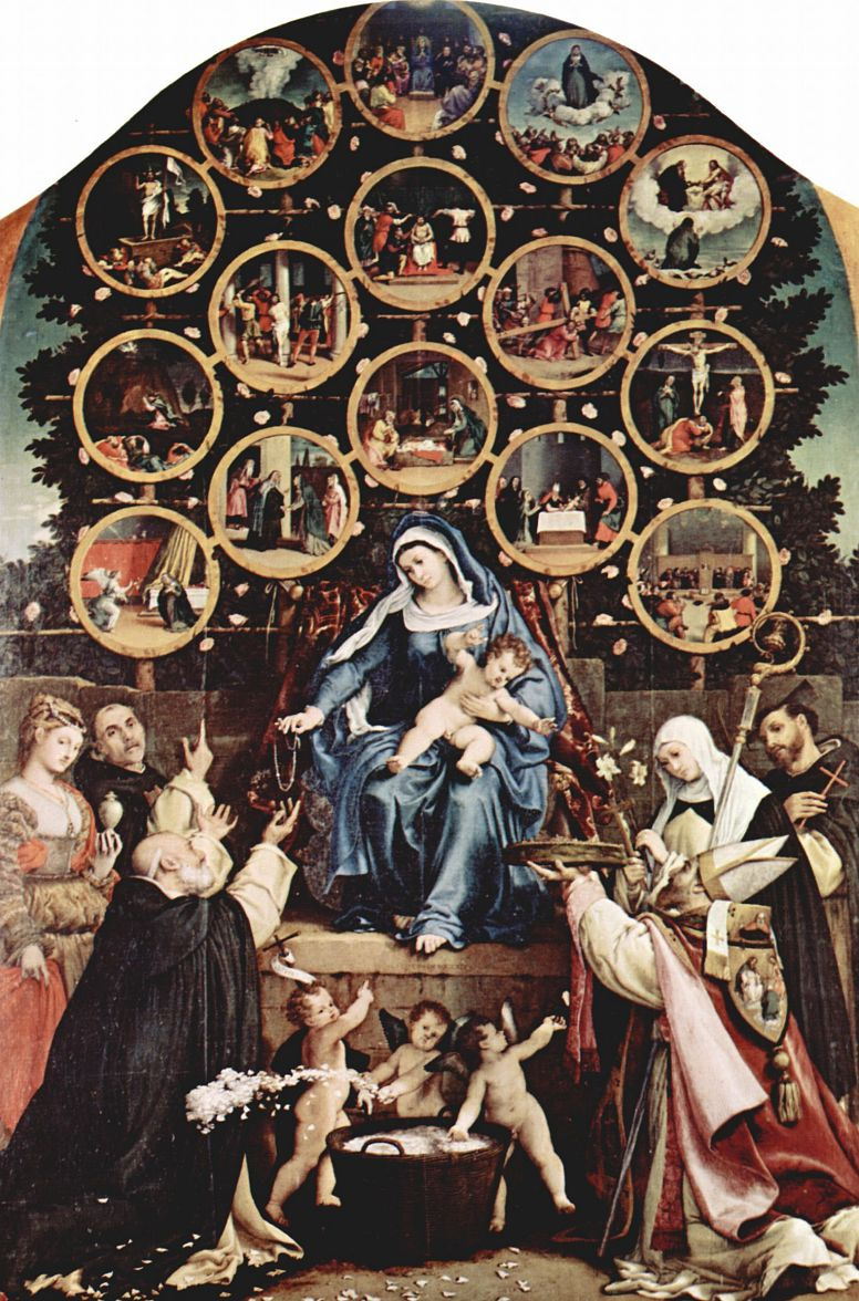 Lorenzo Lotto. The rosary