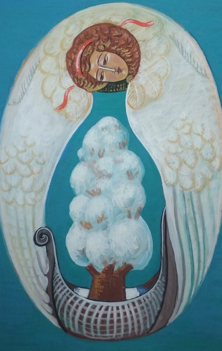 Rostislav Nikolaevich Ivanov. Angel with the Ark of the Seasons - Winter