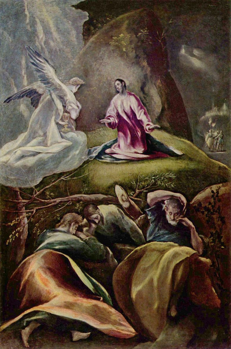 Domenico Theotokopoulos (El Greco). Christ in the garden of Gethsemane