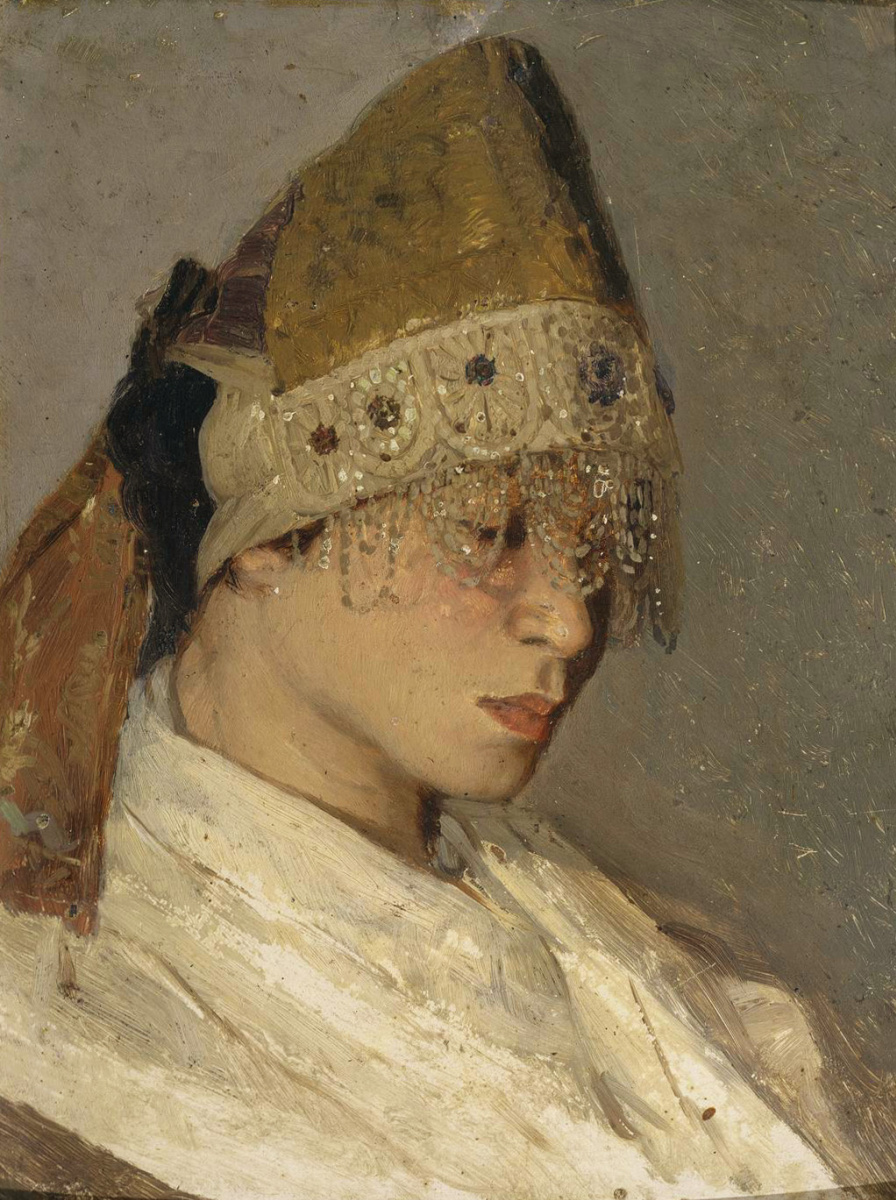 Mikhail Vasilyevich Nesterov. La fille à Kokoshnik. Portrait M.I. Nesterova