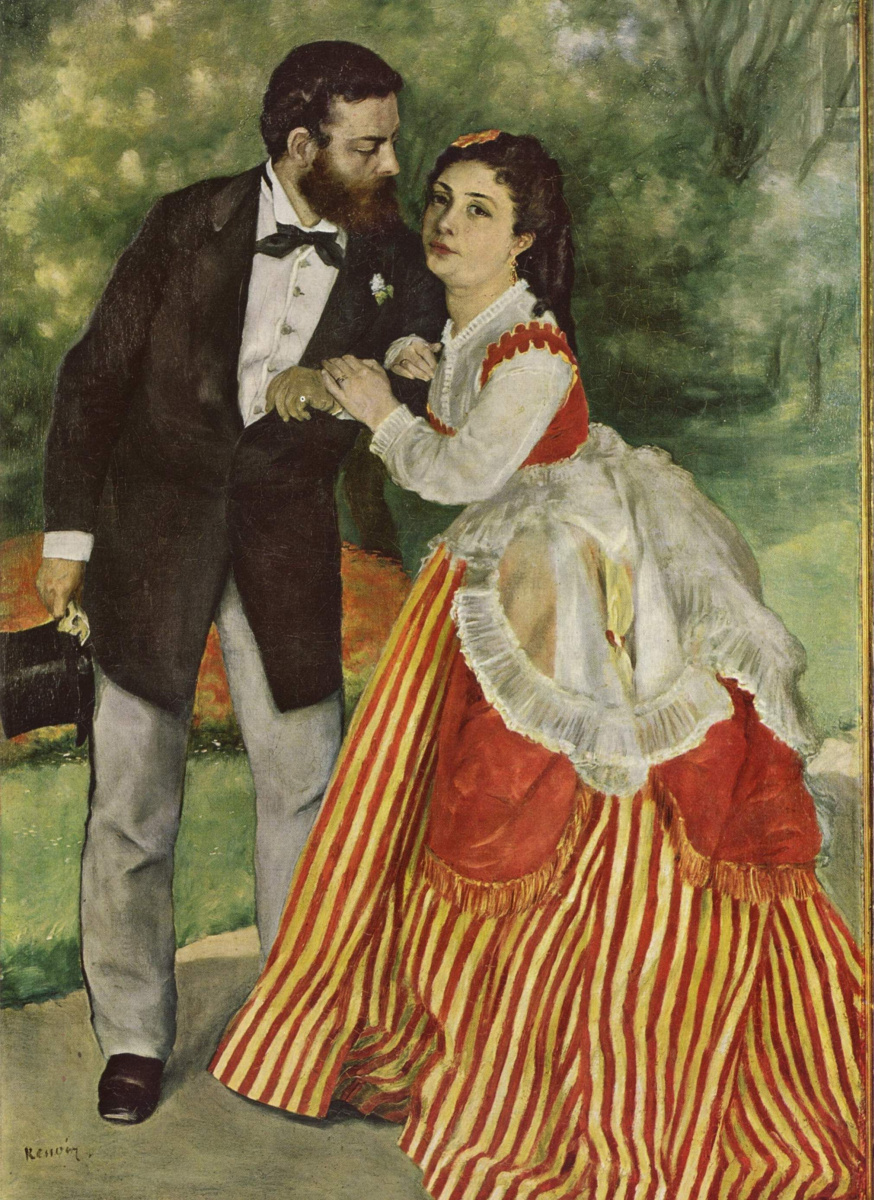 Pierre-Auguste Renoir. Pair (Alfred Sisley with his wife)