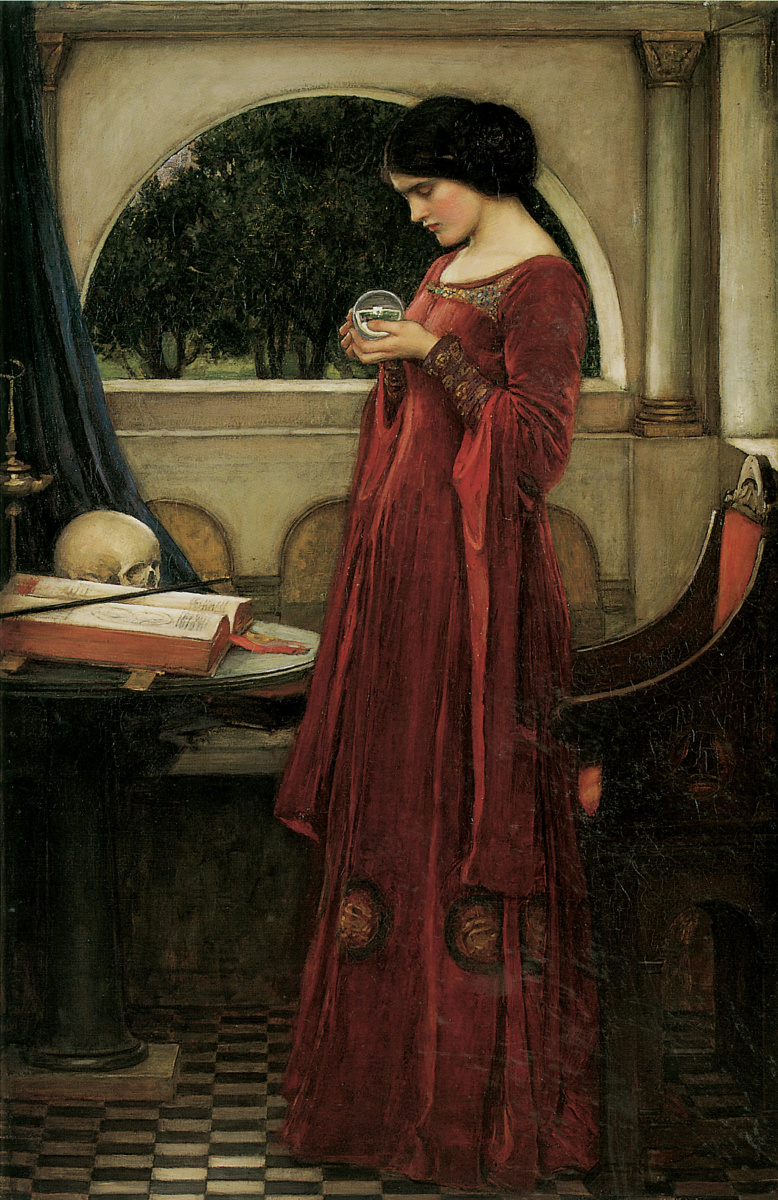 John William Waterhouse. Crystal ball