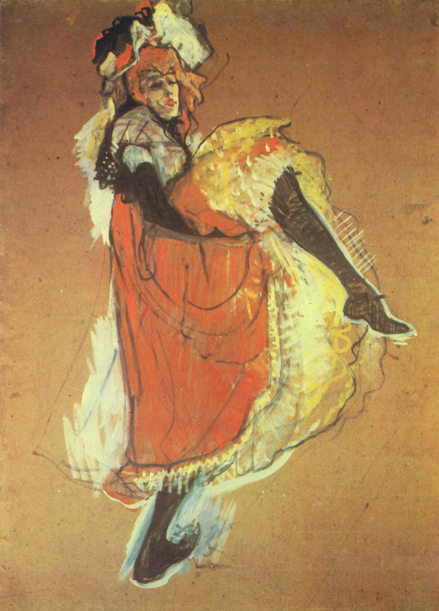 Henri de Toulouse-Lautrec. Dancer Jane Avril