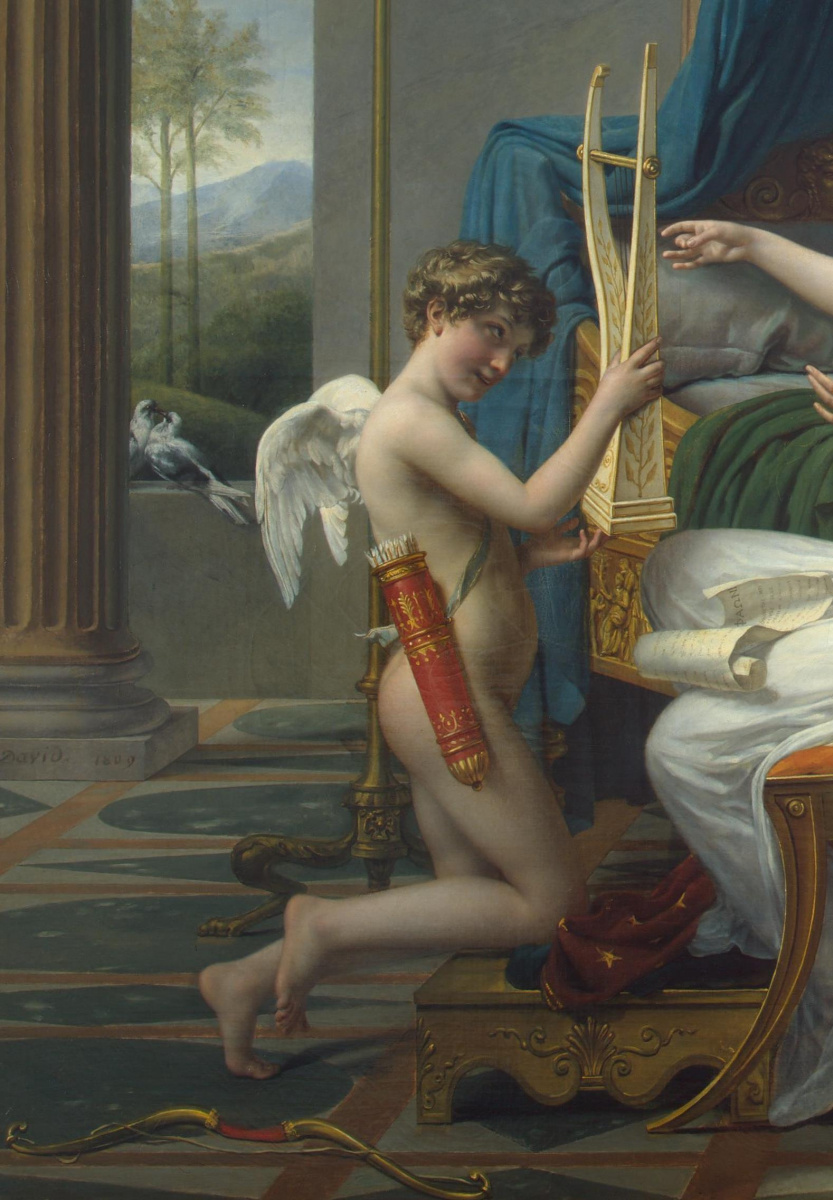 Jacques-Louis David. Sappho and a Faun. Fragment
