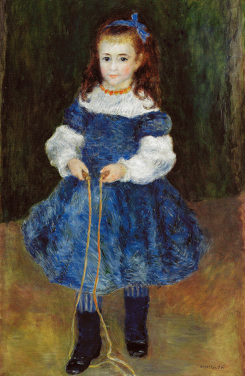 Pierre-Auguste Renoir. Girl with skipping rope