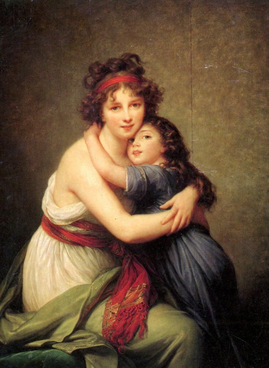 Elizabeth Vigee Le Brun. Self-portrait with daughter