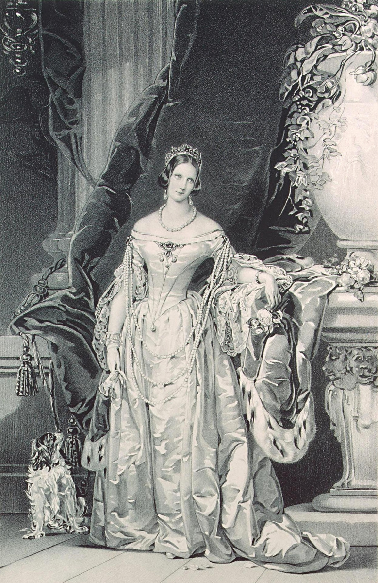Christina Robertson. Portrait of Empress Alexandra Feodorovna. 1840s