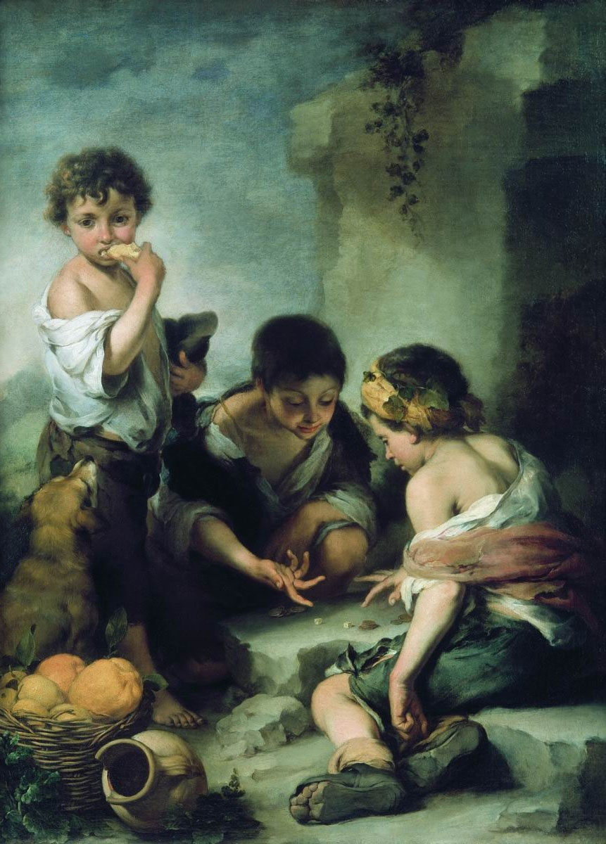 Bartolomé Esteban Murillo. Boys playing dice