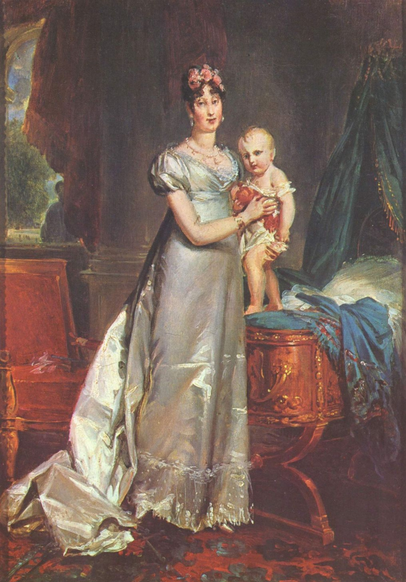 Франсуа Паскаль Симон Жерар. Портрет Марии Луизы с римским королем