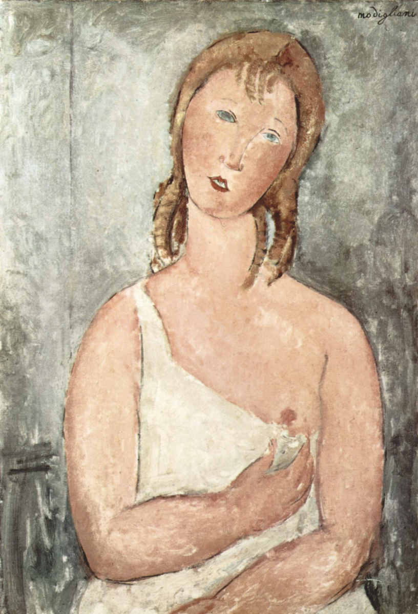 Amedeo Modigliani. Girl in a chemise