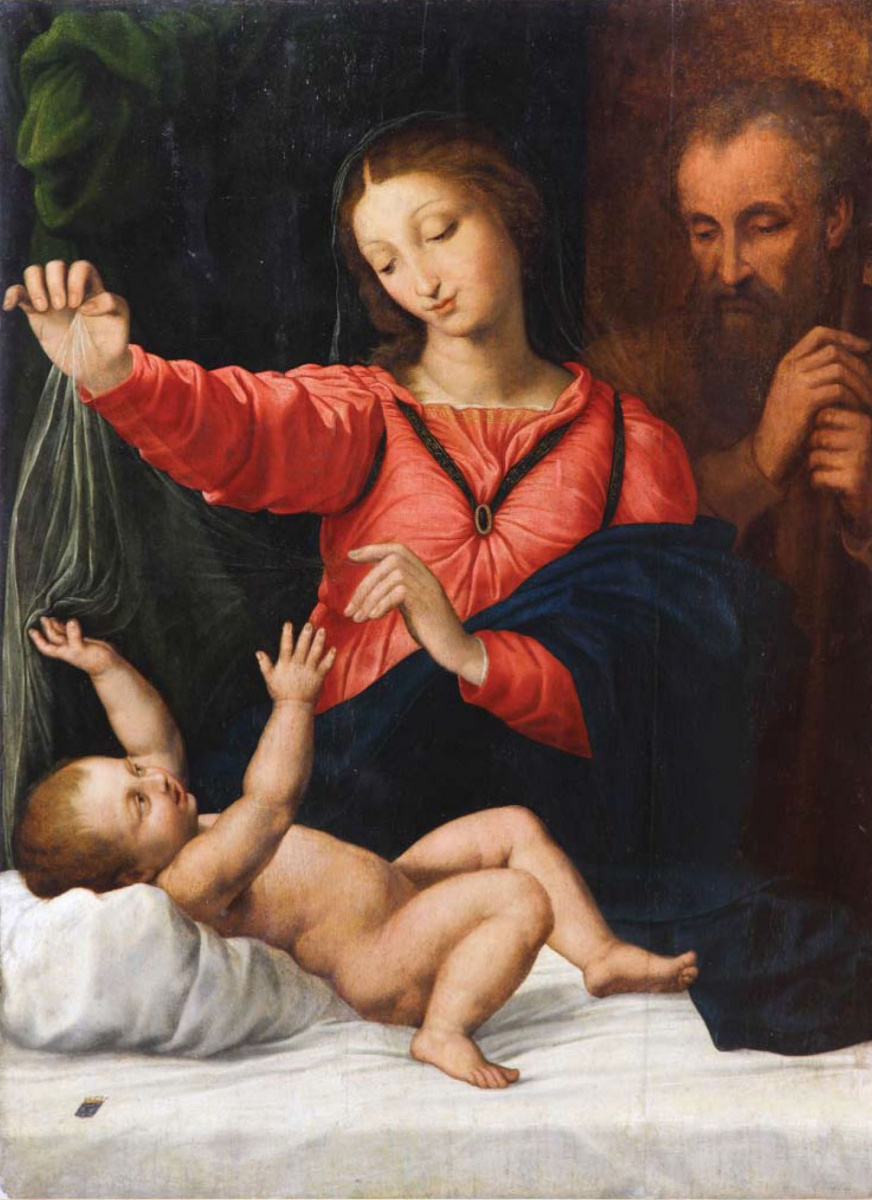 Masterpieces of unknown artists. The Holy family (the Madonna of Tagil)