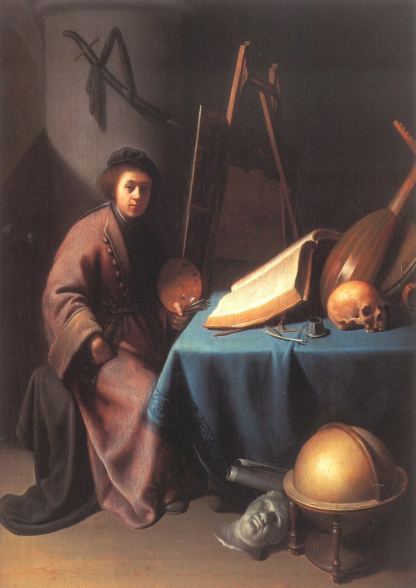 Gerrit (Gerard) Dow. Der Maler in seiner Werkstatt