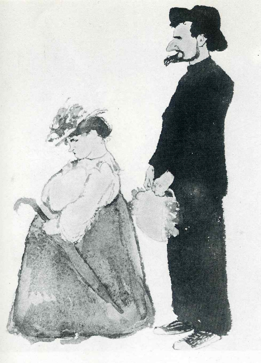 Edmund Dulac. A man and a woman