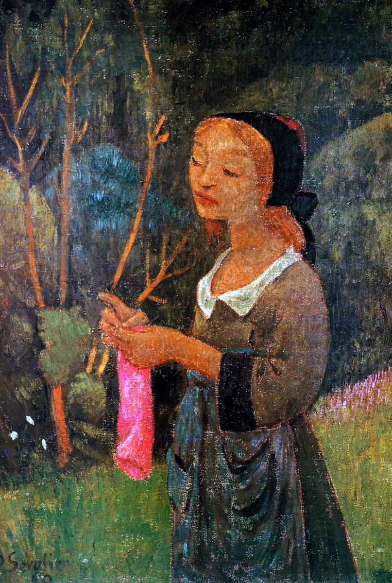 Paul Serusier. Breton girl knitting