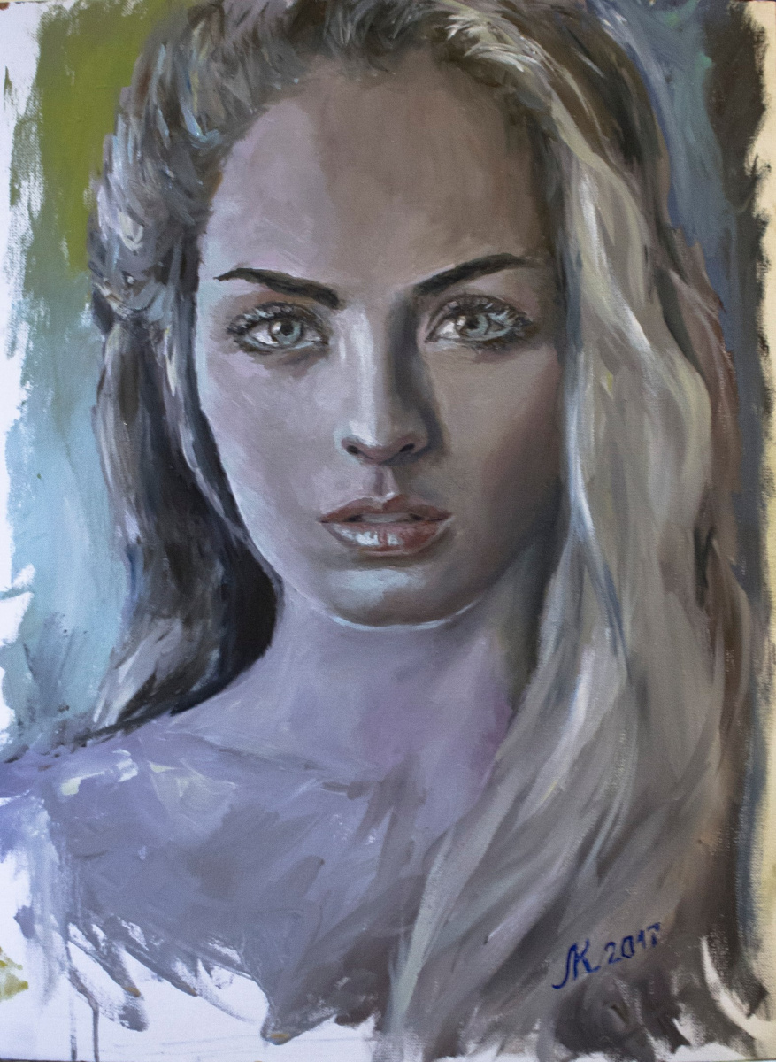 Mila Kaneyeva. Portrait of an unknown girl