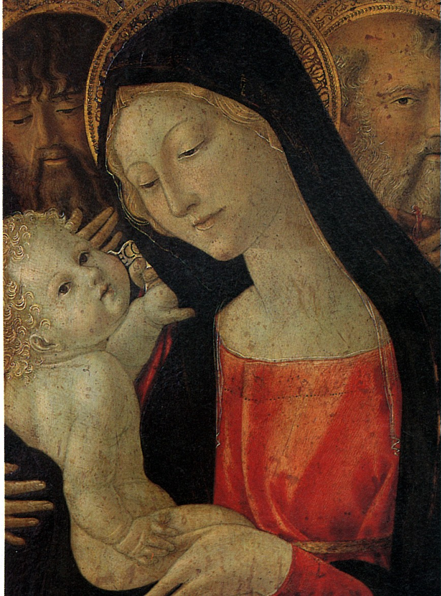 Нероккио Де Ланди. Мадонна с младенцем, со святыми Иоанном Крестителем и Антонием