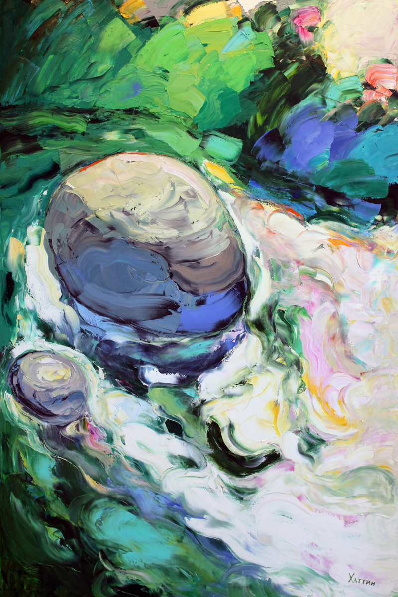 Valery Hattin. The stone in the water
