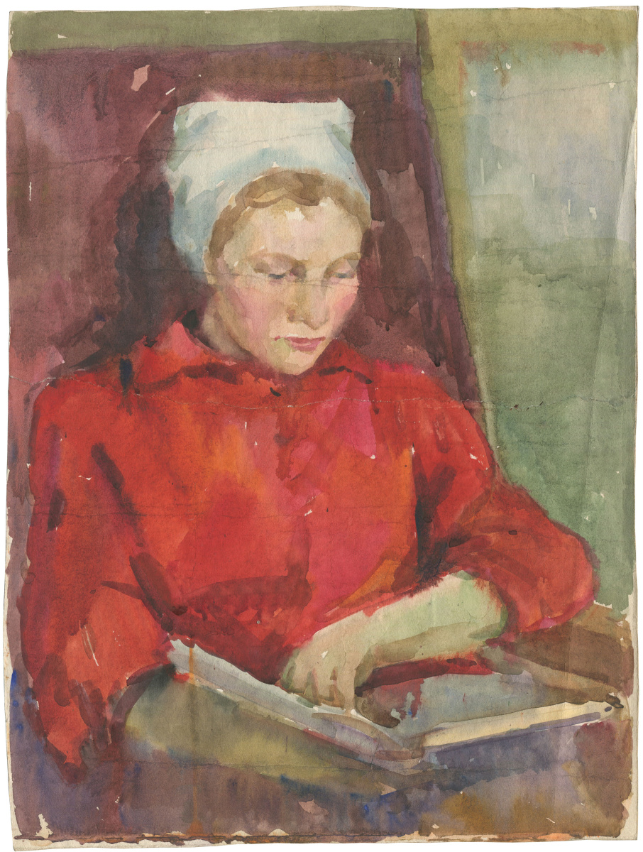 Alexandrovich Rudolf Pavlov. Woman with a book.