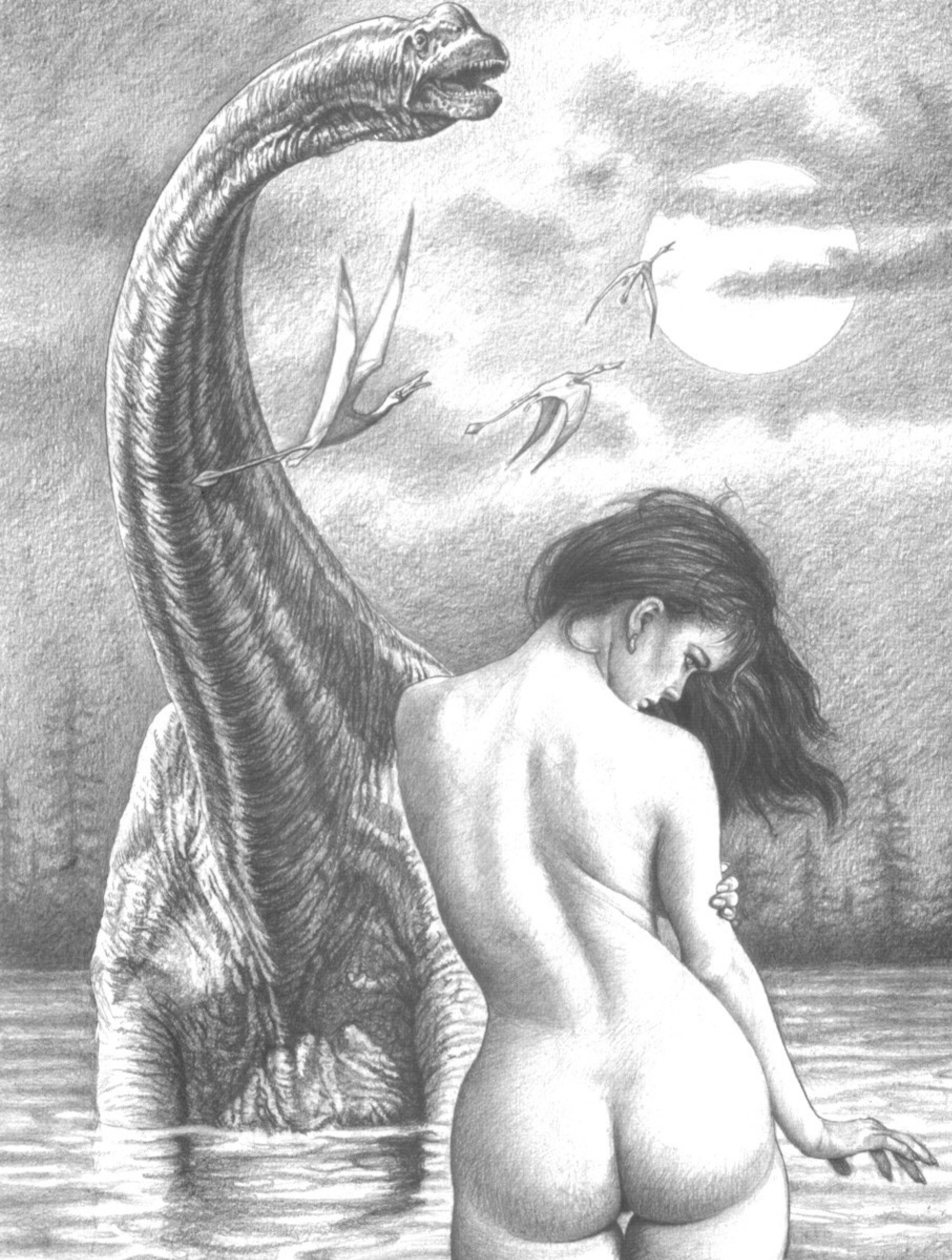 Jose Luis Marin Chica desnuda y dragon: Descripción de la obra | Arthive