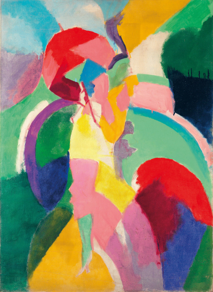 Robert Delaunay. The woman with the umbrella. (Parisienne)