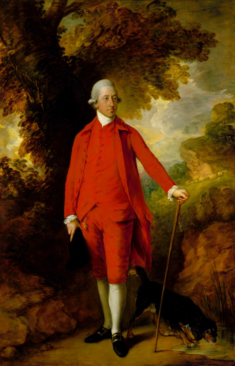 Thomas Gainsborough. The honourable Richard savage Nassau de Zuylestein with my dog