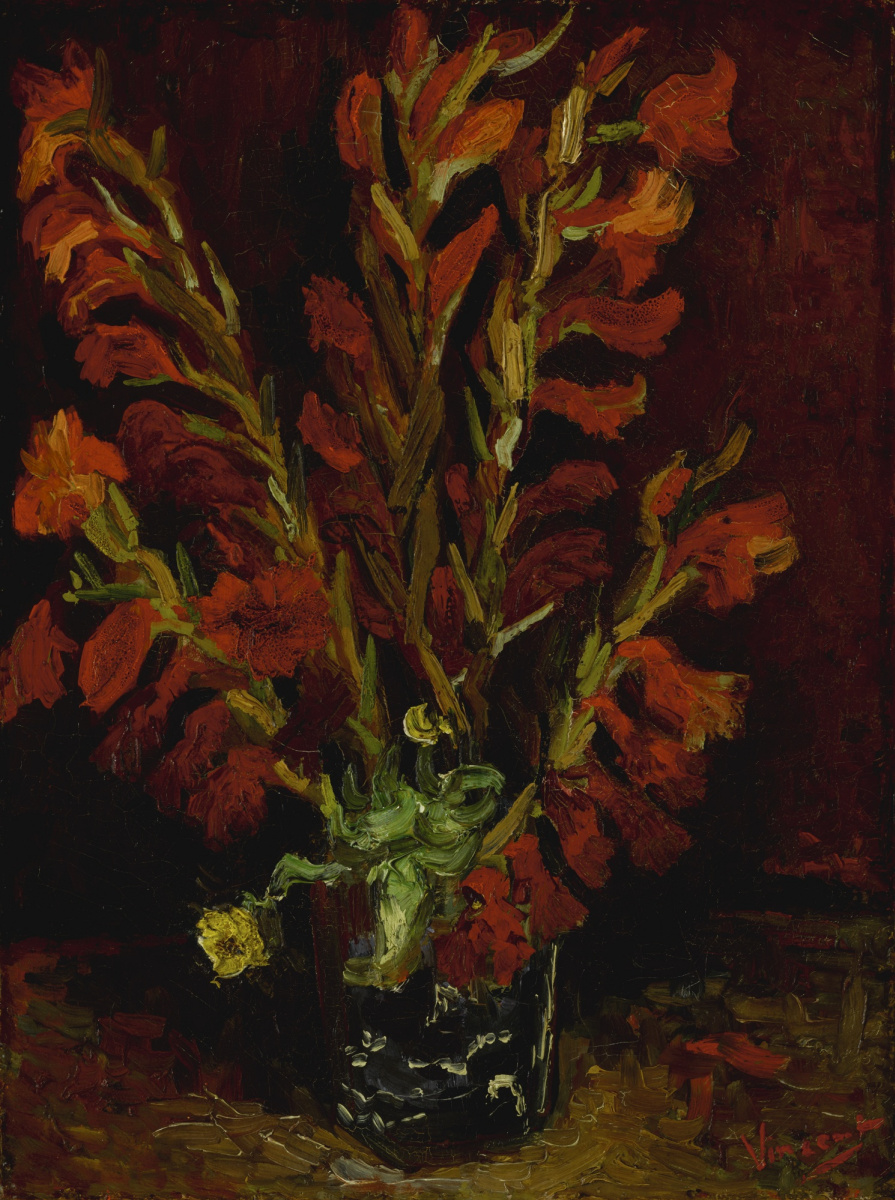 Vincent van Gogh. Natura morta: un vaso con gladioli