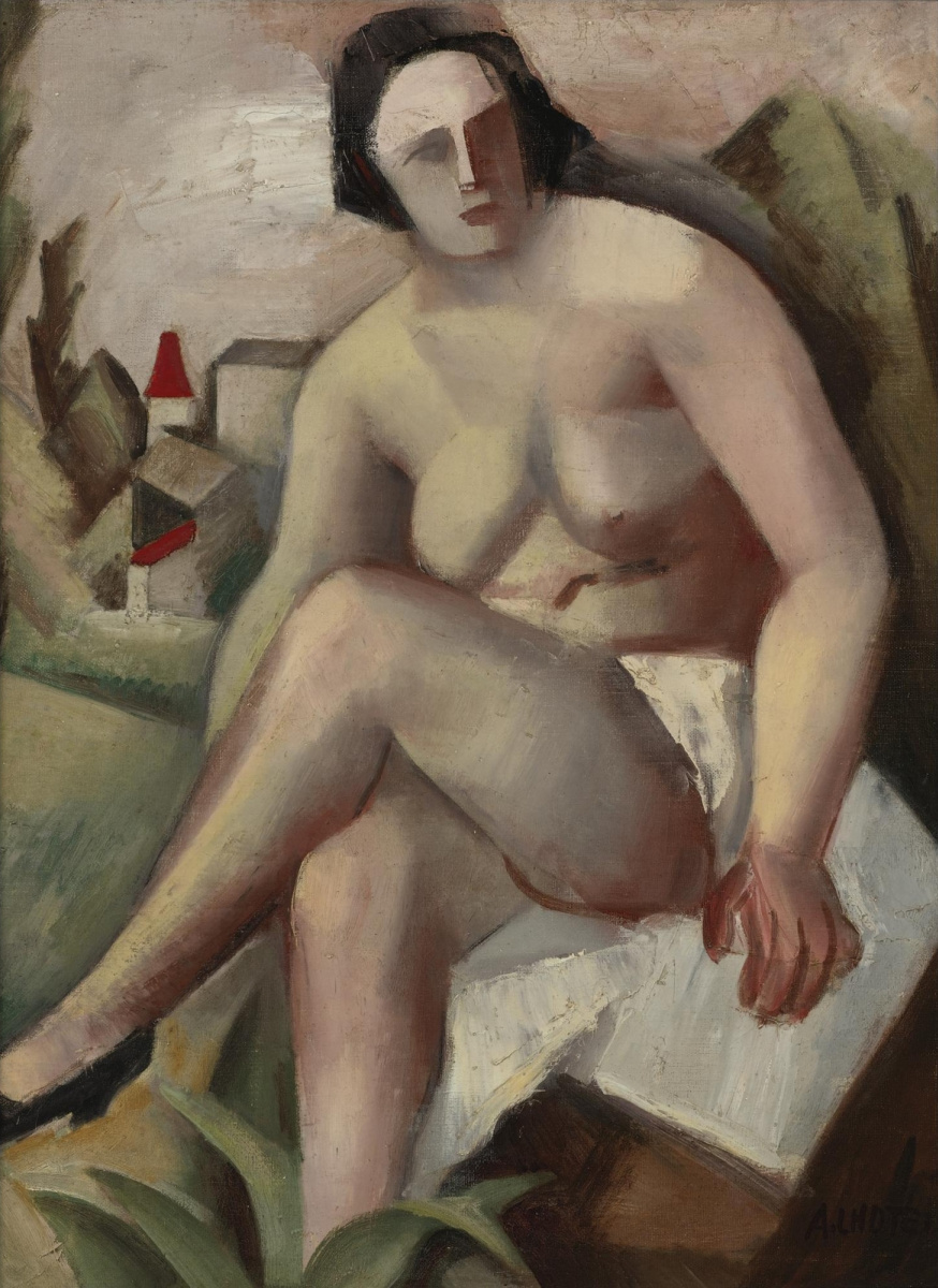 André Lot. Seated nude. 1925