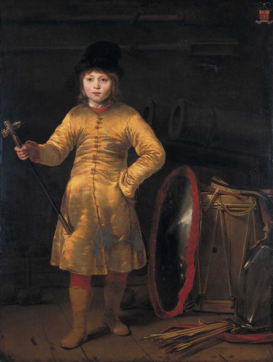 Ferdinand Baltasars Pain. Portrait of a boy. Otto van der Vejen in Polish costume