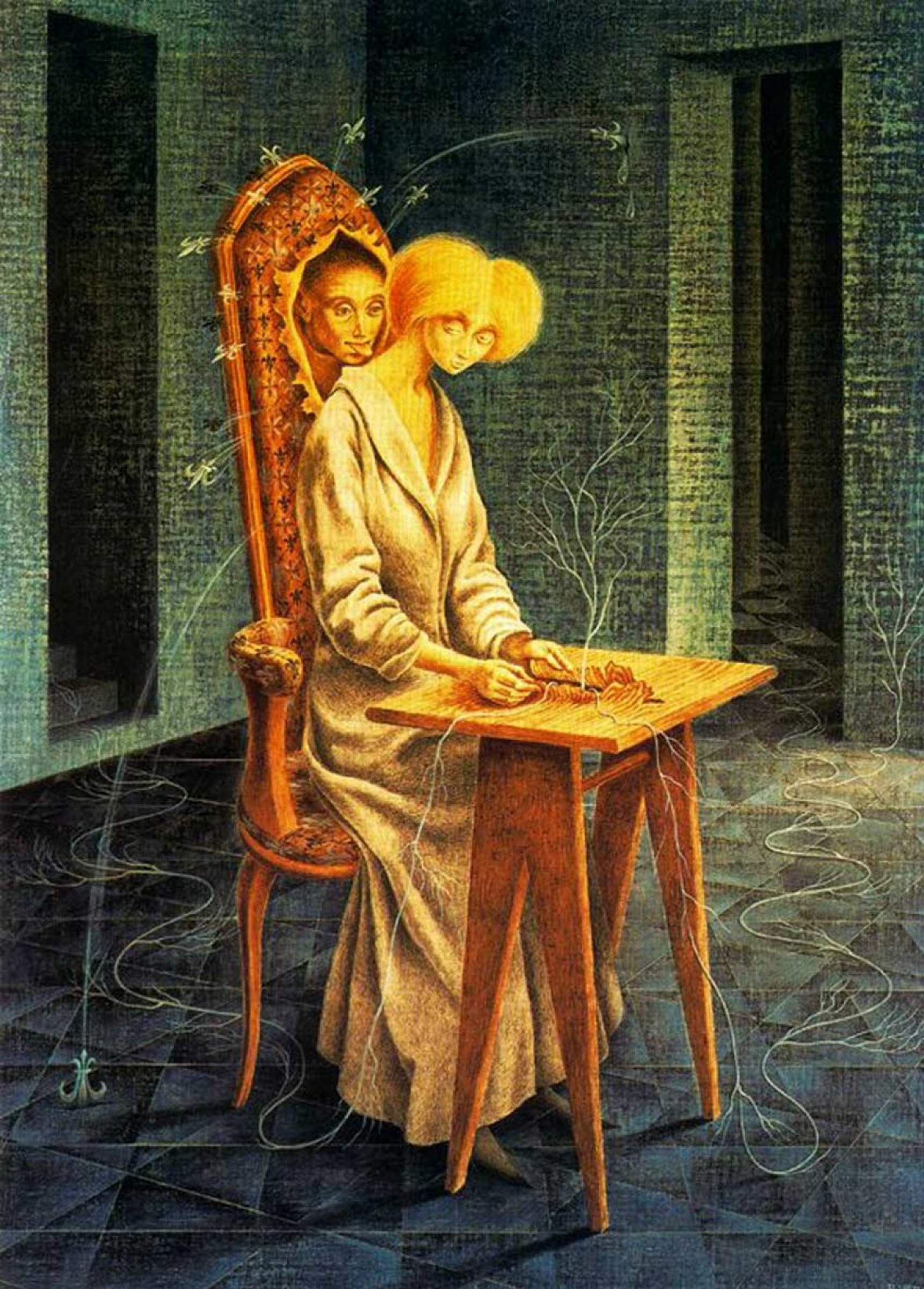 Remedios varo Difficult presence, 1959, 38×55 cm: Descripción de